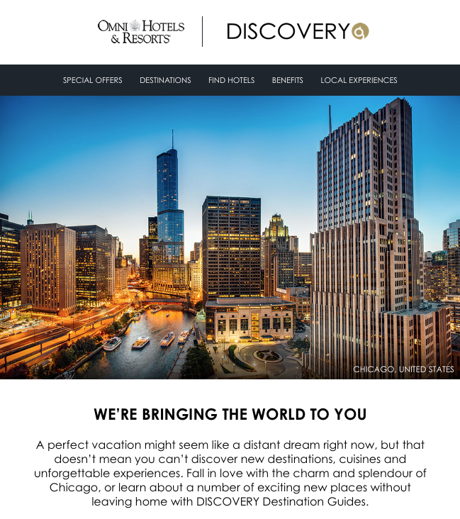 Omni Discovery Loyalty Program Brings the World To You